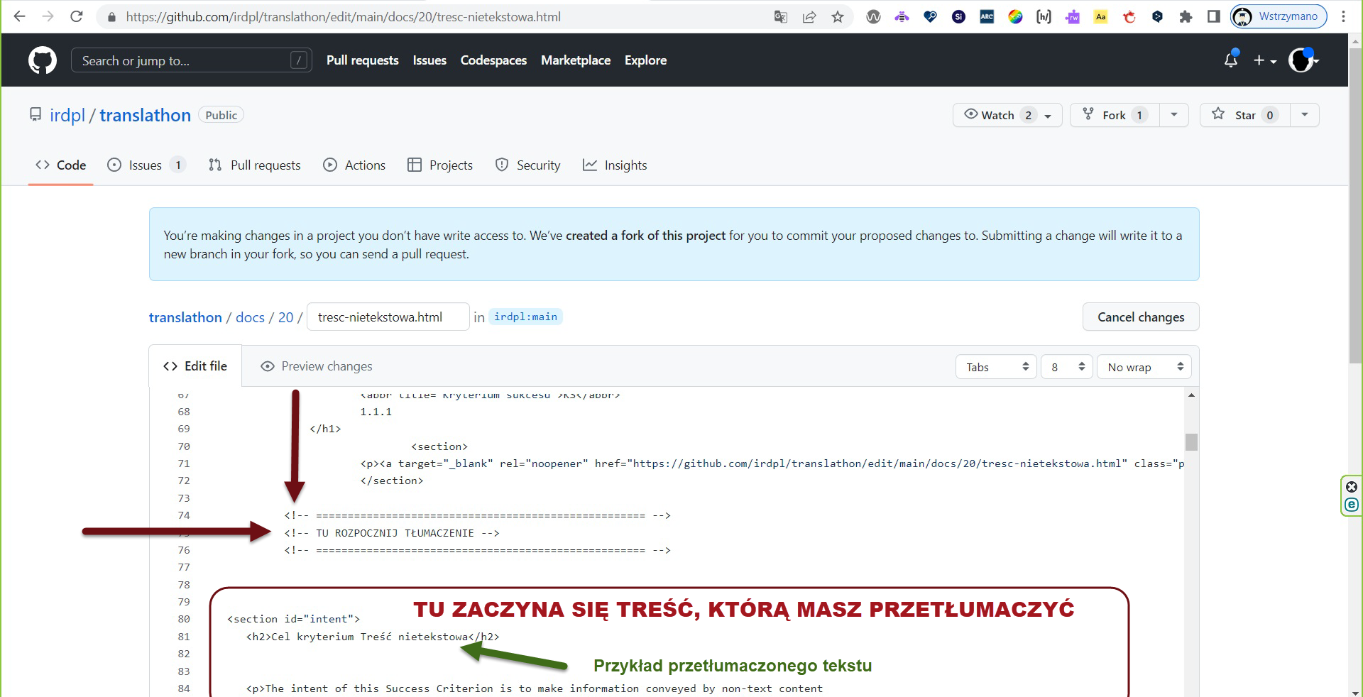 Ekran logowania do Github