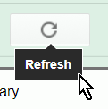 Zrzut ekranu przedstawiający przycisk z podpowiedzią pod nim i dużym wskaźnikiem myszy na dole podpowiedzi