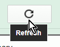 Zrzut ekranu przedstawiający przycisk z dużym wskaźnikiem myszy nad nim i podpowiedź wyświetlaną pod przyciskiem, zasłonięta przez duży wskaźnik