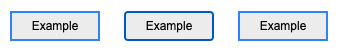 Przycisk z niebieską ramką dostosowaną przez autora, która wygląda bardzo podobnie do niebieskiej ramki używanej przez domyślny wskaźnik fokusu programu użytkownika